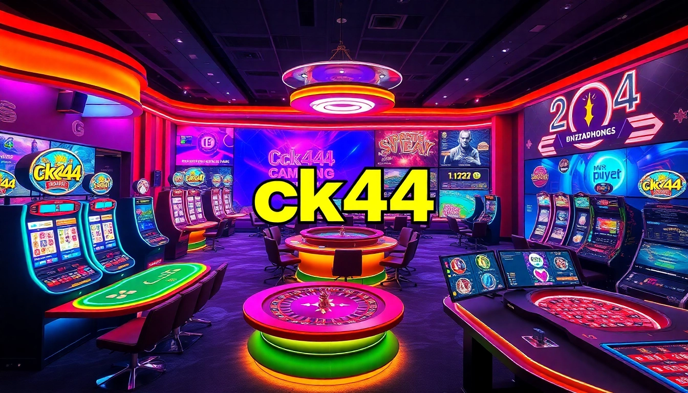 Engaging ck444 online gaming platform with vibrant casino, slots, and live dealer action for immersive entertainment.