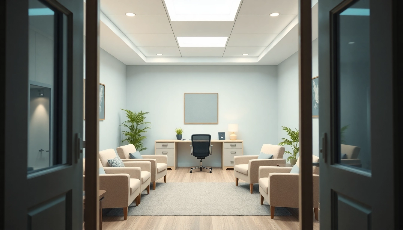 Psycholog Lublin conducting a therapy session in a relaxing, professional interior to help clients improve mental health.