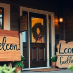 Create Stunning Welcome Signs to Highlight Your Home’s Charm and Warmth
