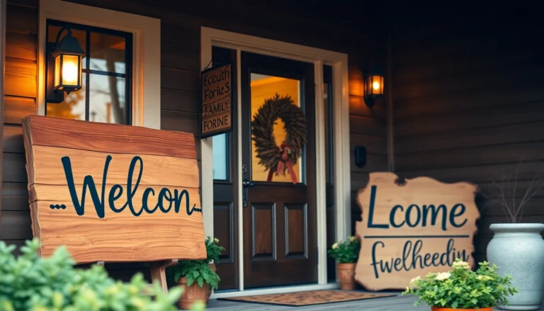 Create Stunning Welcome Signs to Highlight Your Home’s Charm and Warmth