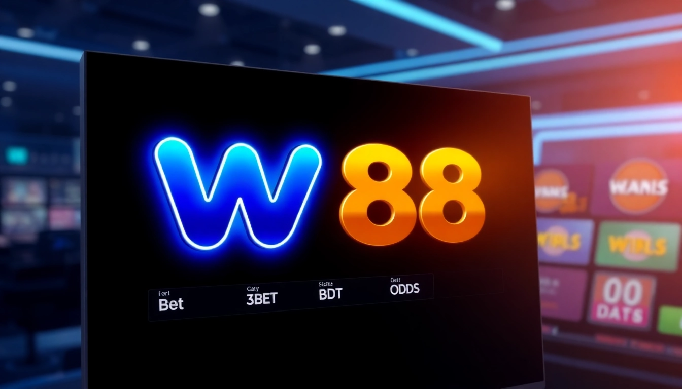 Engaging w88 online betting platform interface featuring vibrant graphics and easy navigation for sports and casino wagering.