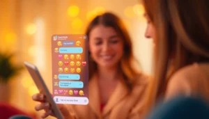 An intimate digital chat interface with a virtual AI companion.