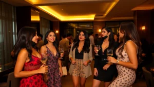 Genuine Bangalore Escorts engaging in classy conversations at a luxury lounge, emphasizing authentic companionship and elegance.