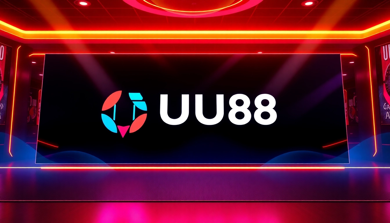 Engaging visual of UU88 online casino interface emphasizing trust and excitement, designed to attract gaming enthusiasts and new users.