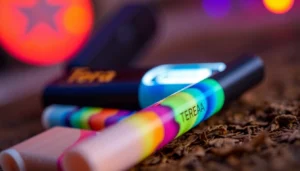 High-quality image of Terea sigara sticks being inserted into an IQOS Iluma device, highlighting their design and branding, for easy identification.