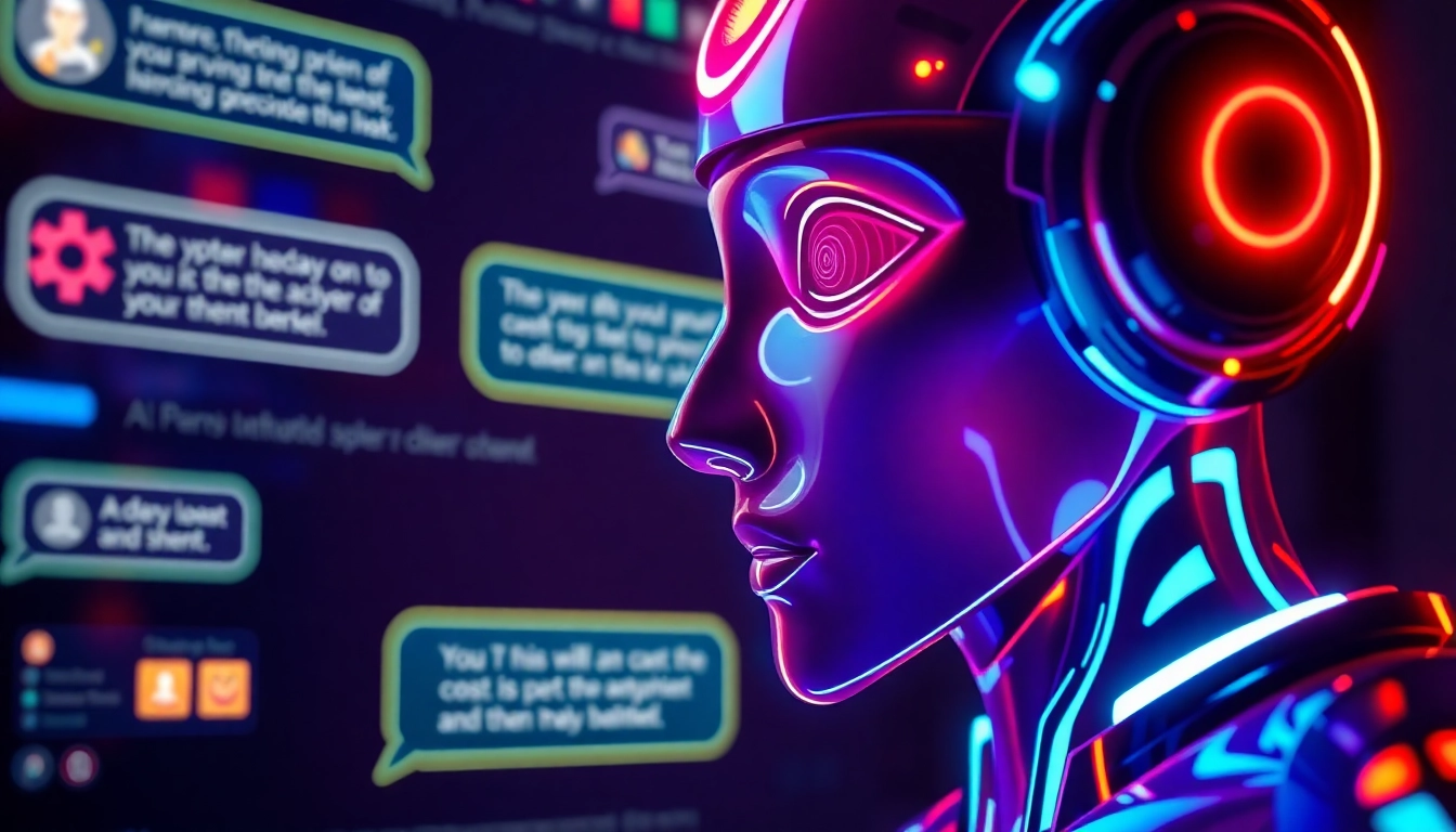 Spicychatai digital interface featuring vibrant color schemes and dynamic chat visuals for engaging conversations.