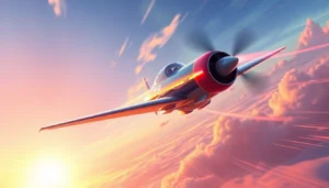 Aviator game in action with an animated plane soaring over obstacles, highlighting excitement and skillful gameplay for players in India.