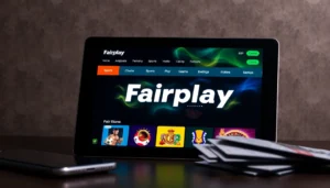 Fairplay online betting platform showcasing sports and casino games for Indian users with user-friendly interface and vibrant visuals.