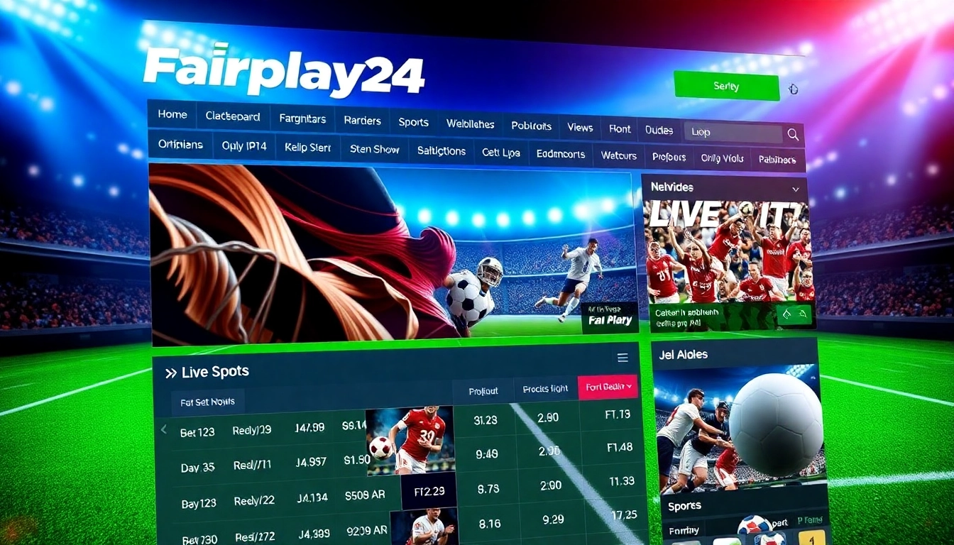 Fairplay24 online betting platform displaying live sports betting interface with high odds and