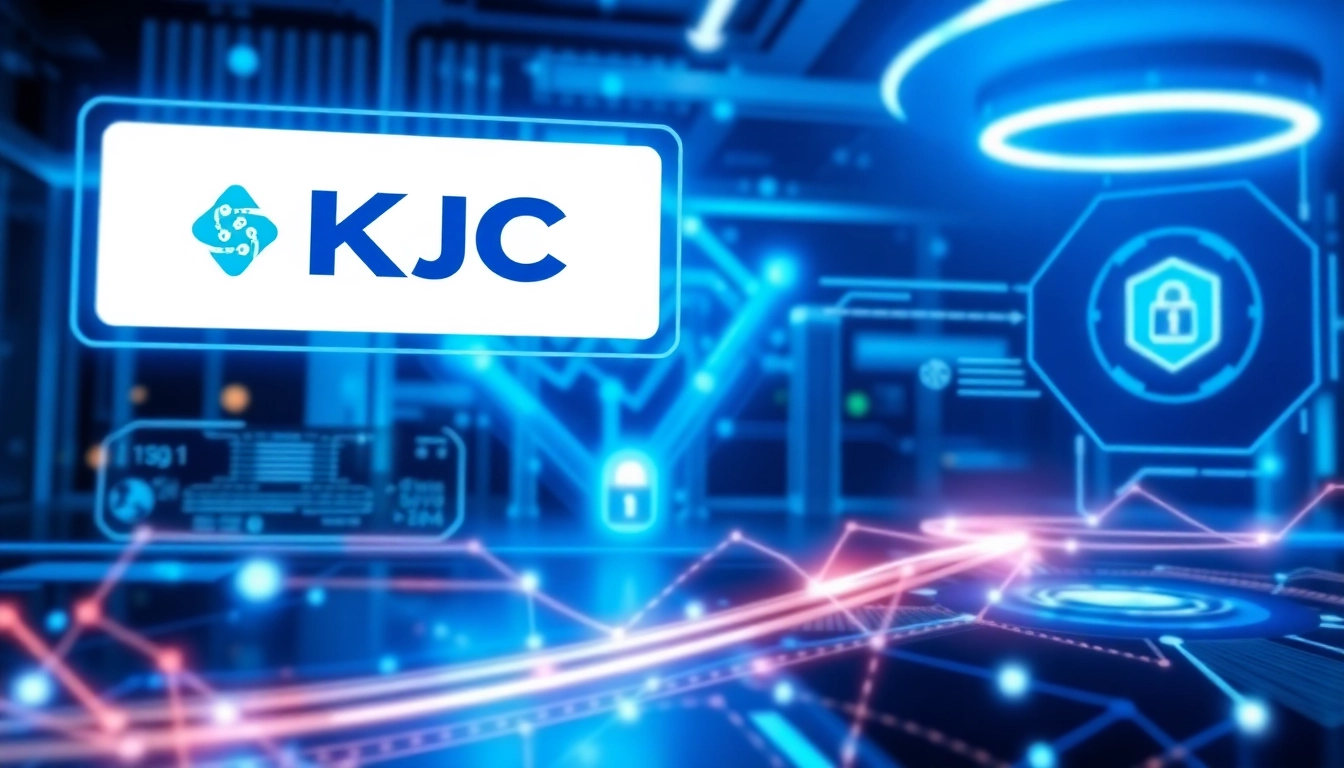 KJC digital ecosystem showcasing innovative technology and global connectivity to enhance user experience and security.