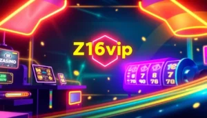 Z16vip platform showcasing secure online casino and slot reels with speed and reliability