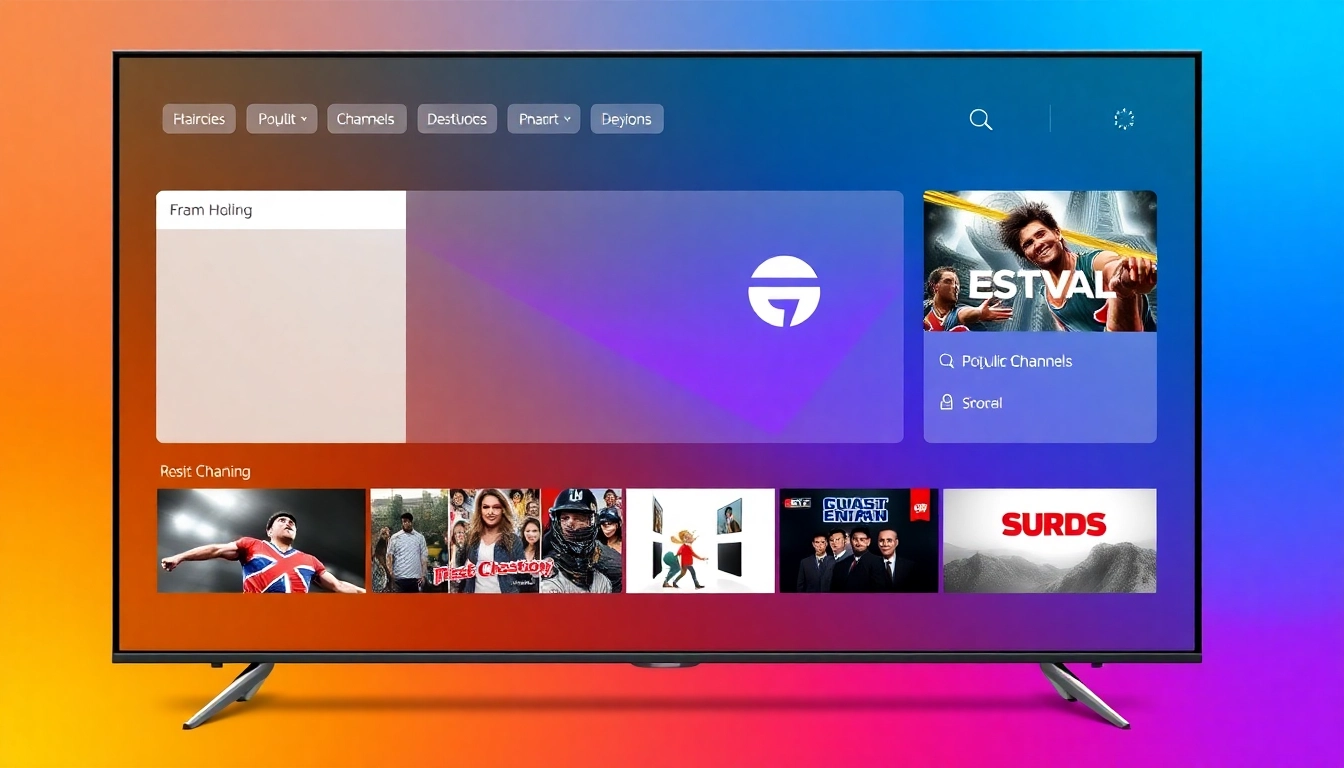 Comprehensive Atlas Pro IPTV interface showcasing live channels and VOD options for seamless entertainment access.