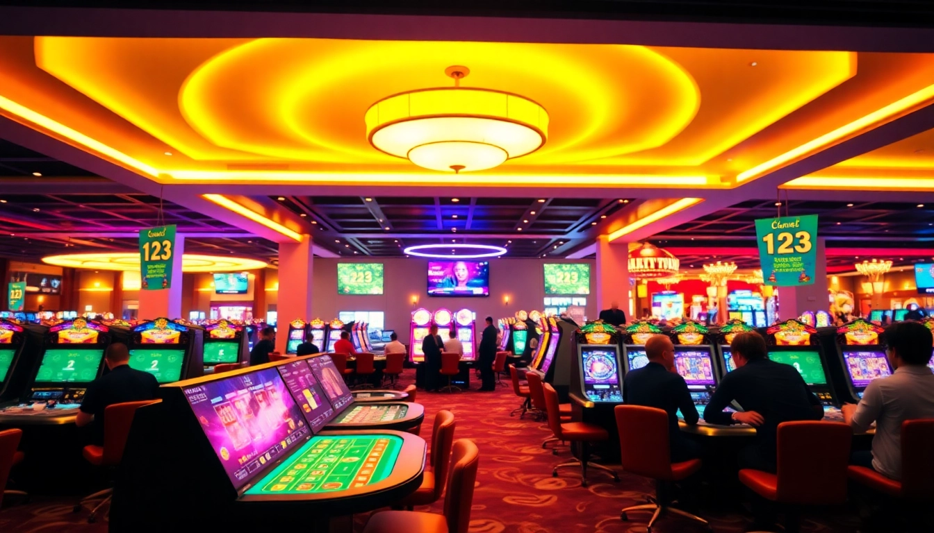 Professional image showcasing the best Casino siteleri with lively gaming environment and