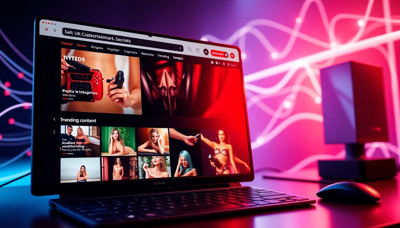 Screenshot of a modern adult website homepage displaying various video thumbnails and categories.