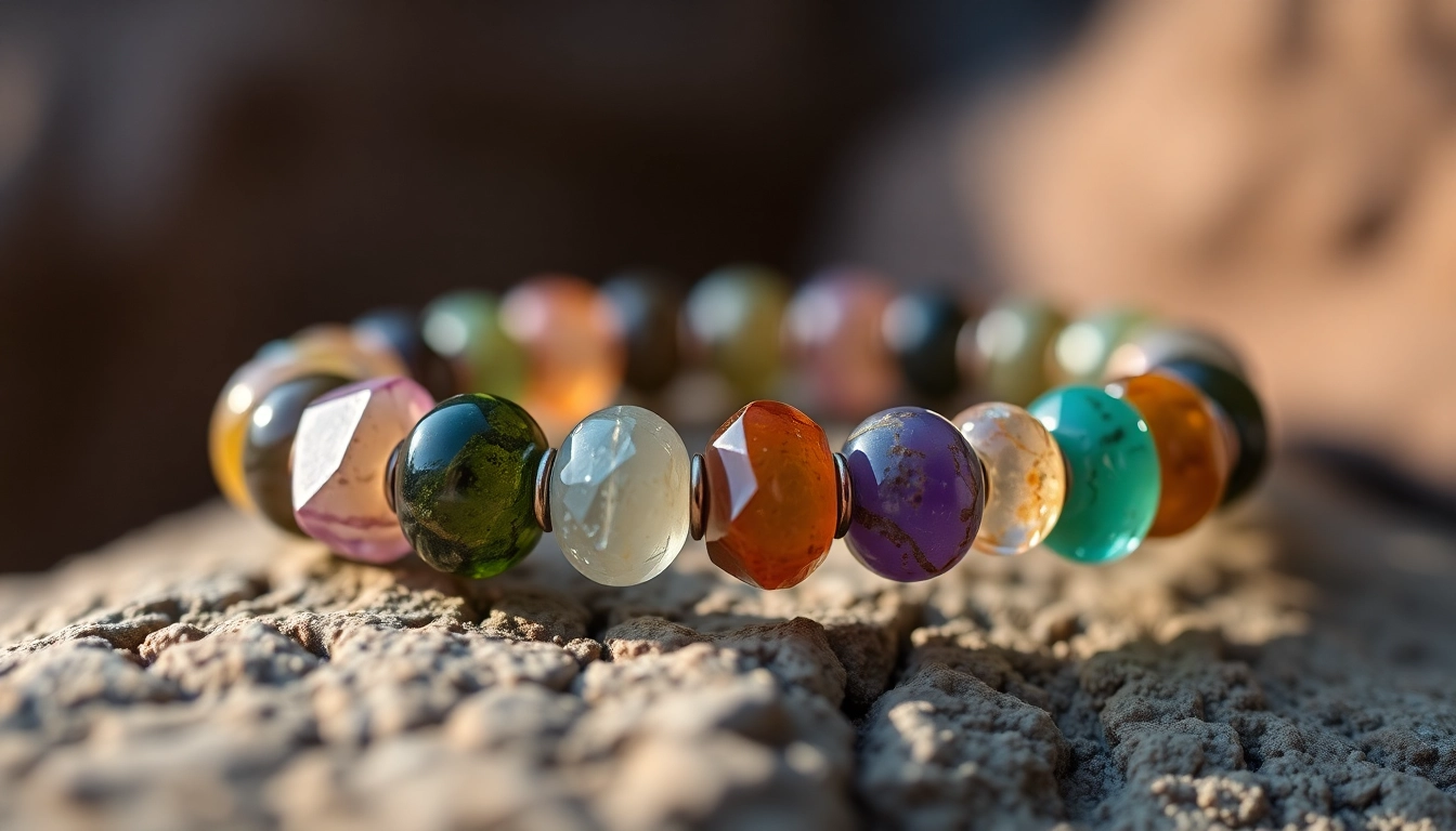 Elegant bracelet with natural stones showcasing bransoletka z kamieni naturalnych and vibrant